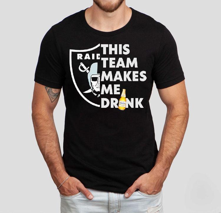 Las Vegas Raiders Logo This Team Makes Me Drink Beer Shirt 4  Las Vegas Raiders Logo This Team Makes Me Drink Beer Tshirt
