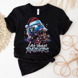 Las Vegas Raiders Nfl Halftone Christmas Helmet Series 2025 Shirt