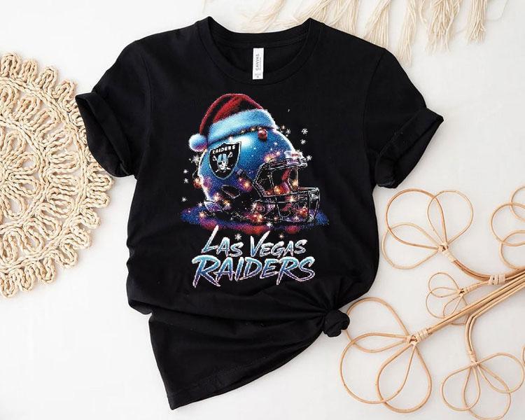 Las Vegas Raiders Nfl Halftone Christmas Helmet Series 2025 Shirt 4  Las Vegas Raiders Nfl Halftone Christmas Helmet Series  Tshirt