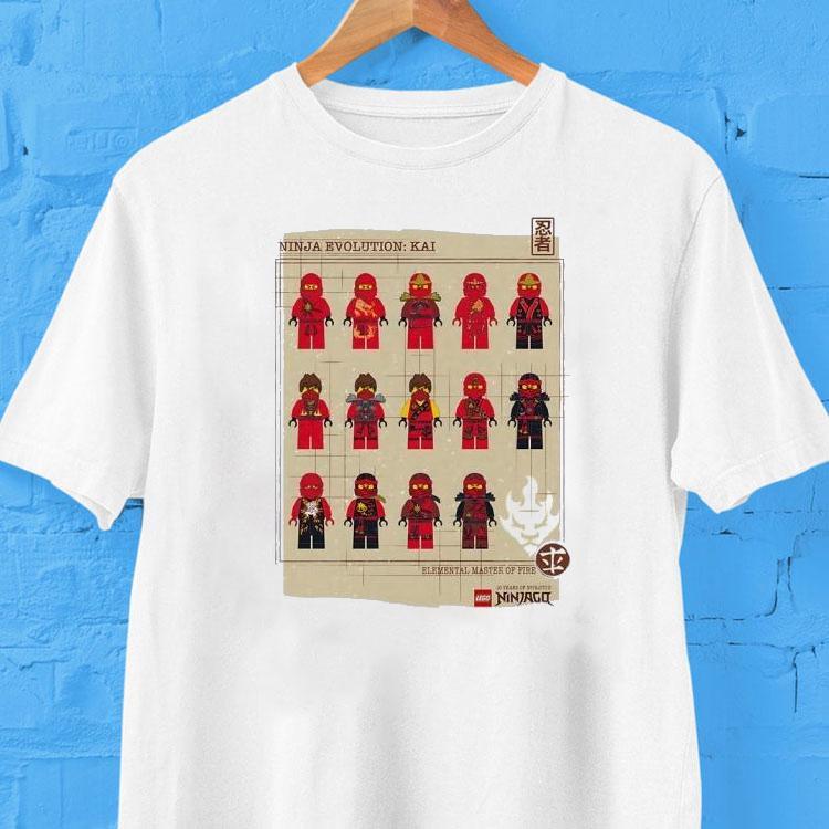  Lego Ninja Evolution Kai Elemental Master Of Fire Tshirt