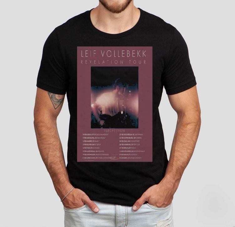 Leif Vollebekk Europe Tour 2026 Shirt 4  Leif Vollebekk Europe Tour  Tshirt