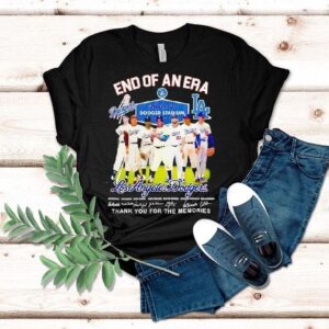 Los Angeles Dodgers End Of An Era Thank You For The Memories Signatures Shirt Los Angeles Dodgers End Of An Era Thank You For The Memories Signatures Shirt