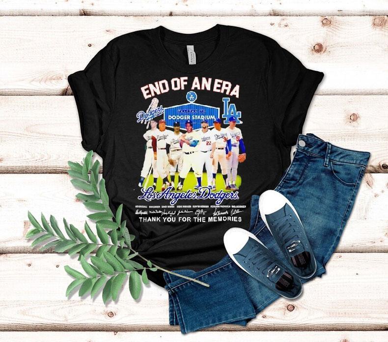 Los Angeles Dodgers End Of An Era Thank You For The Memories Signatures Shirt 4  Los Angeles Dodgers End Of An Era Thank You For The Memories Signatures Tshirt