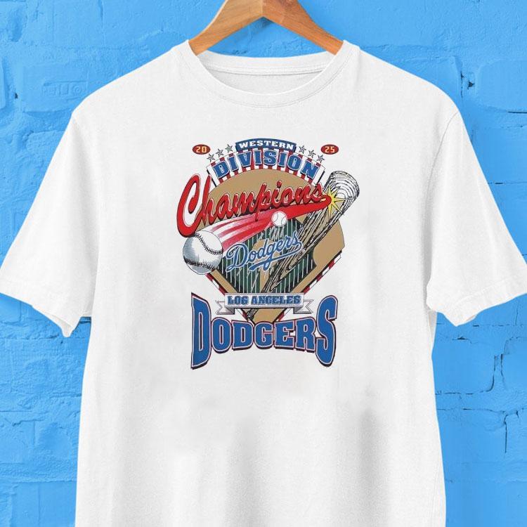 Los Angeles Dodgers Western Division Champions 2025 Shirt 2  Los Angeles Dodgers Western Division Champions  Tshirt