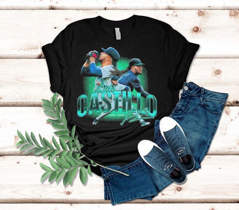 Luis Castillo Seattle Mariners Signature 2025 Shirt 4  Luis Castillo Seattle Mariners Signature  Tshirt
