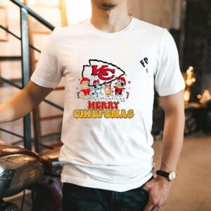 Merry Chiefsmas Kansas City Chiefs Christmas Bluey Cartoon Tshirt