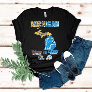 Michigan Sports Michigan Wolverines On Saturdays X Detroit Lions On Sundays State Of Masco Tshirt