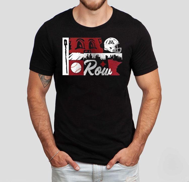 Minnesota Golden Gophers 1mn Row Shirt 4  Minnesota Golden Gophers Mn Row Tshirt