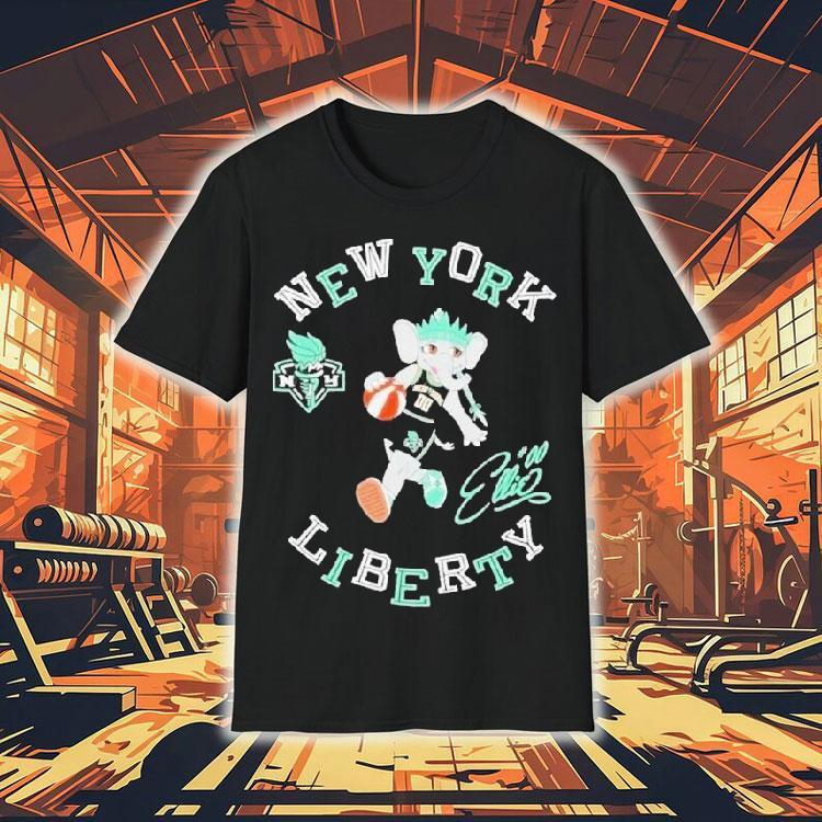 New York Liberty Mascot Shirt 4  New York Liberty Masco Tshirt