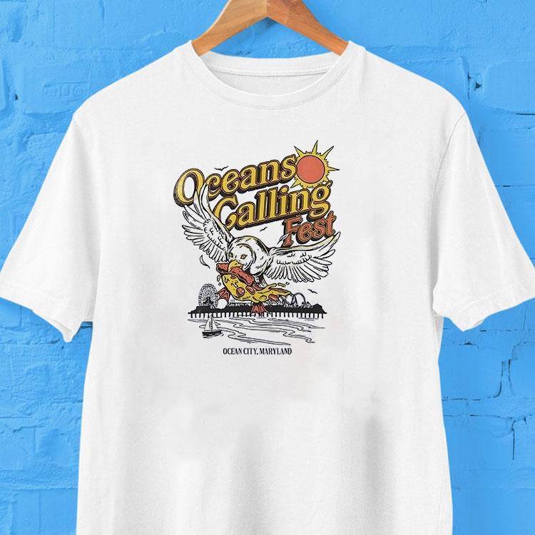  Oceans Calling Fest Seagull Lineup Tracklis Tshirt
