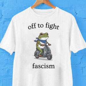 Off To Fight Fascism Protest Portland Frog Abolish Ice Shirt