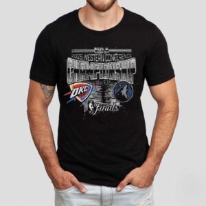 Oklahoma City Thunder Vs Minnesota Timberwolves Matchup Nba 2025 Western Conference Finals Lightning Shirt