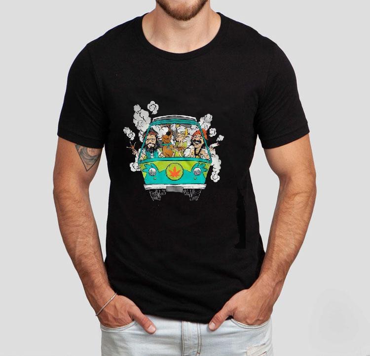 Peace Car Scooby Doo And Hippie Old Man Smoking Weed Shirts 4  Peace Car Scooby Doo And Hippie Old Man Smoking Weed S Tshirt