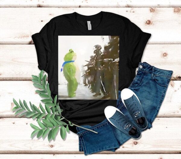 Portland Frog Protest Drawing Anti Trump Shirt