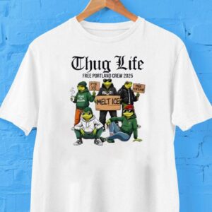 Portland Frog Thug Life Free Portland Crew 2025 Shirt