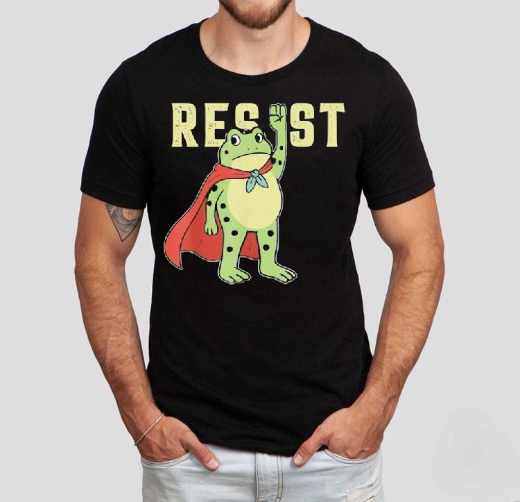Resist Frog Portland Frog Protest Frog Shirt 4  Resist Frog Portland Frog Protest Frog Tshirt