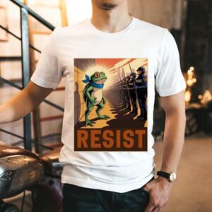 Resist Police Portland Frog Protest Vintage Shirt