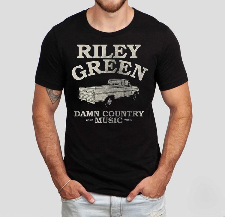 Riley Green Damn Country Music 2025 Tour Shirt 4  Riley Green Damn Country Music  Tour Tshirt