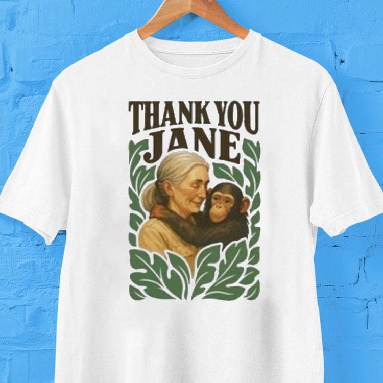  Rip Jane Goodall Thank You Jane Goodall Tshirt