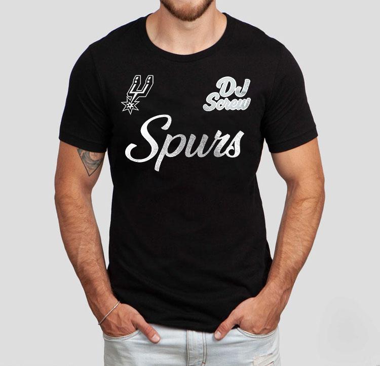 San Antonio Spurs X Dj Screw 2025 Chopped N' Screwed Shirt 4  San Antonio Spurs X Dj Screw  Chopped N Screwed Tshirt