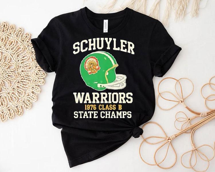 Schuyler Warriors State Champs 1976 Class B Shirt 4 Schuyler Warriors State Champs Class B Tshirt