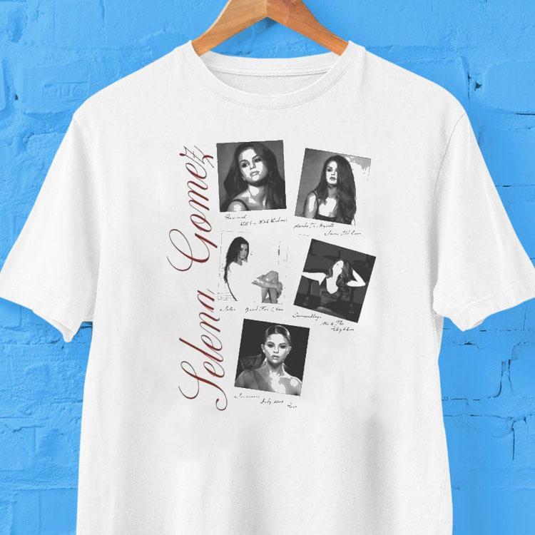 Selena Gomez Revival Washed Photo Shirt 2 Selena Gomez Revival Washed Photo Tshirt