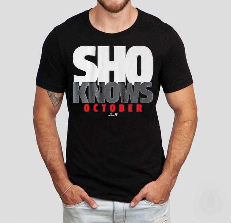 Shohei Ohtani Sho Knows October Shirt 4 Shohei Ohtani Sho Knows October Tshirt