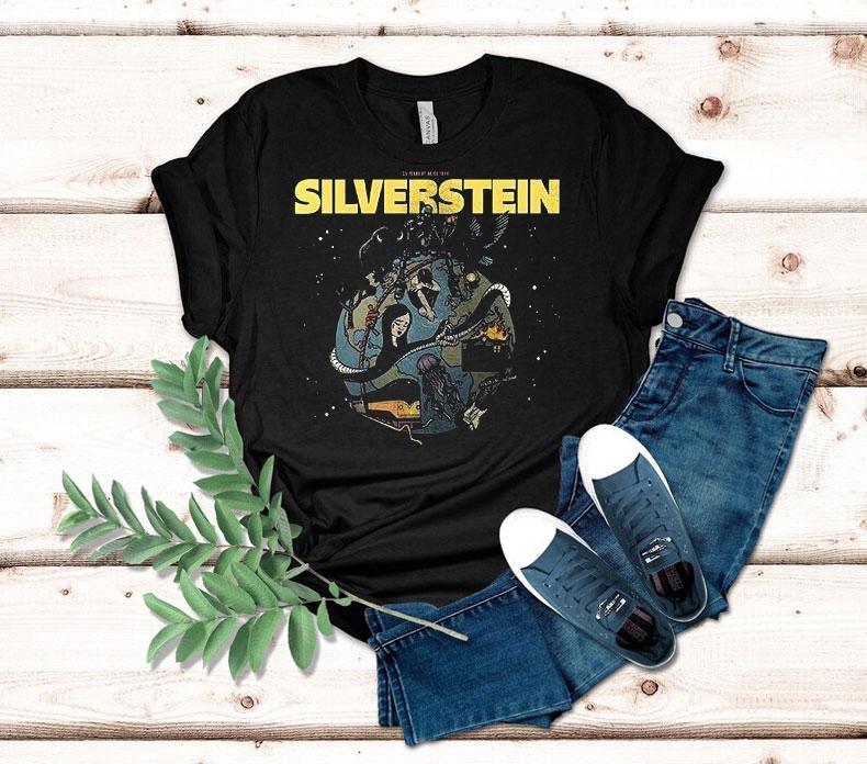 Silverstein 25 Years Of Noise Tour North American 2025 City Dates Shirt 4 Silverstein Years Of Noise Tour North American City Dates Tshirt