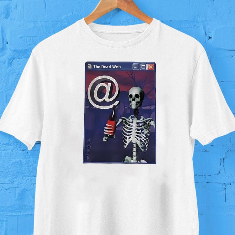 Skeleton The Dead Web Shirt 2  Skeleton The Dead Web Tshirt