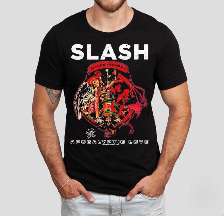 Slash Myles Kennedy Apocalyptic Love Album Shirt 4  Slash Myles Kennedy Apocalyptic Love Album Tshirt