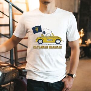 Snoopy And Woodstock The Peanuts Driving Car Savannah Bananas Volkswagen Beetle Shirt Snoopy And Woodstock The Peanuts Driving Car Savannah Bananas Volkswagen Beetle Shirt