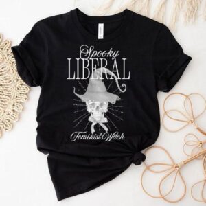 Spooky Liberal Feminist Witch Skull Shirt