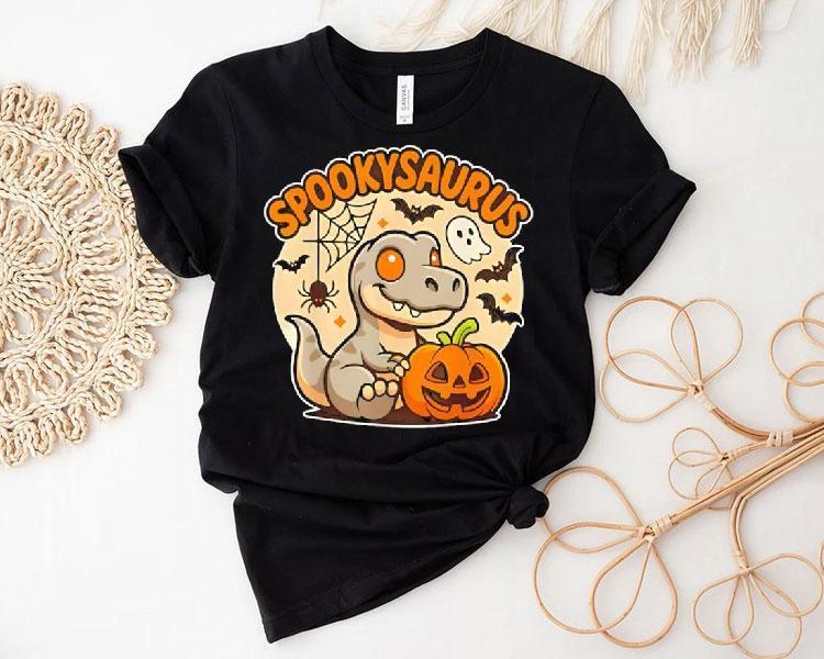 Spookysaurus Kids Halloween Dinosaur Shirt 4 Spookysaurus Kids Halloween Dinosaur Tshirt