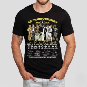Star Wars 48th Anniversary Thank You For Memories Signatures Shirt