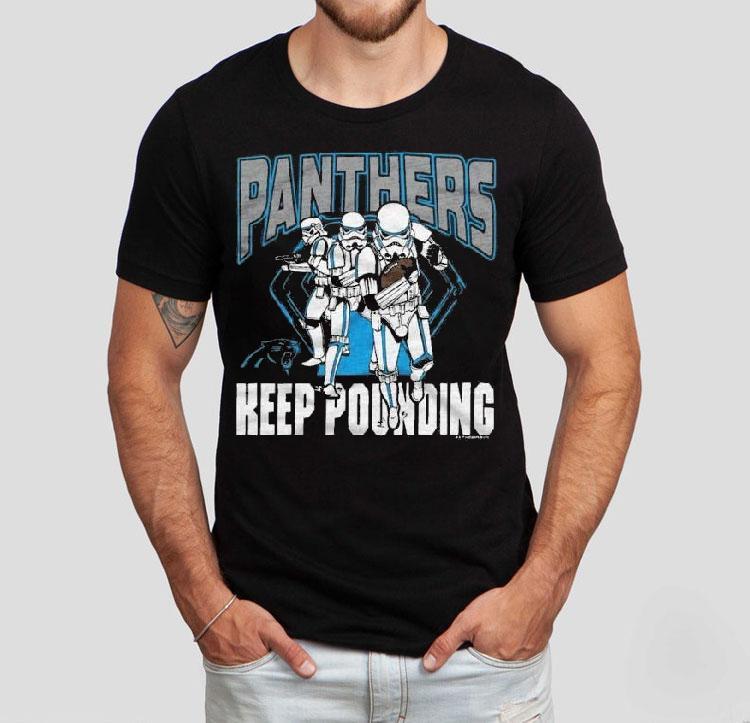 Star Wars X Carolina Panthers Keep Pounding Dark Side Shirt 4  Star Wars X Carolina Panthers Keep Pounding Dark Side Tshirt