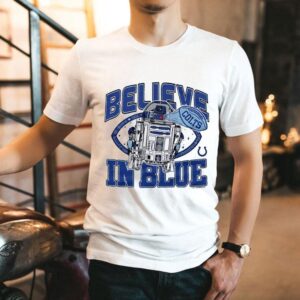 Star Wars X Indianapolis Colts R2-d2 Believe In Blue Shirt