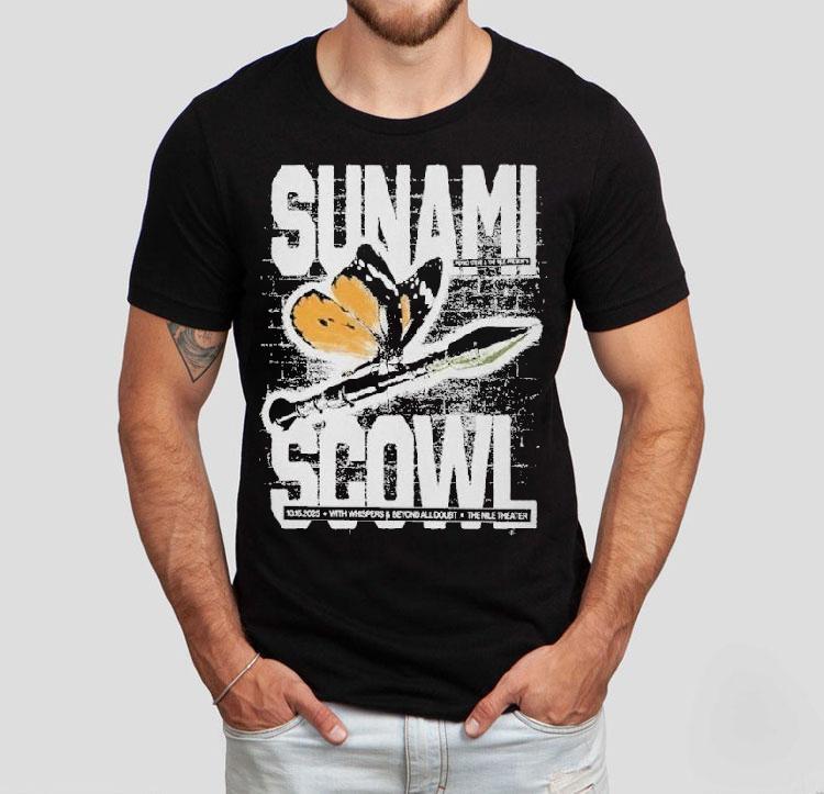 Sunami With Scowl Nile Theater Mesa In Mesa, Az Oct 16 2025 Shirt 4 Sunami With Scowl Nile Theater Mesa In Mesa Az Oct Tshirt