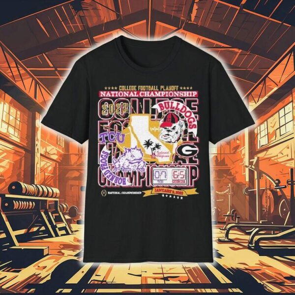 Tcu Horned Frogs Vs Georgia Bulldogs College Football Playoff National Championship Game 2023 Matchup Shirt