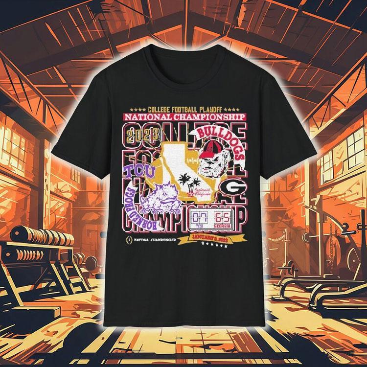  Tcu Horned Frogs Vs Georgia Bulldogs College Football Playoff National Championship Game  Matchup Tshirt