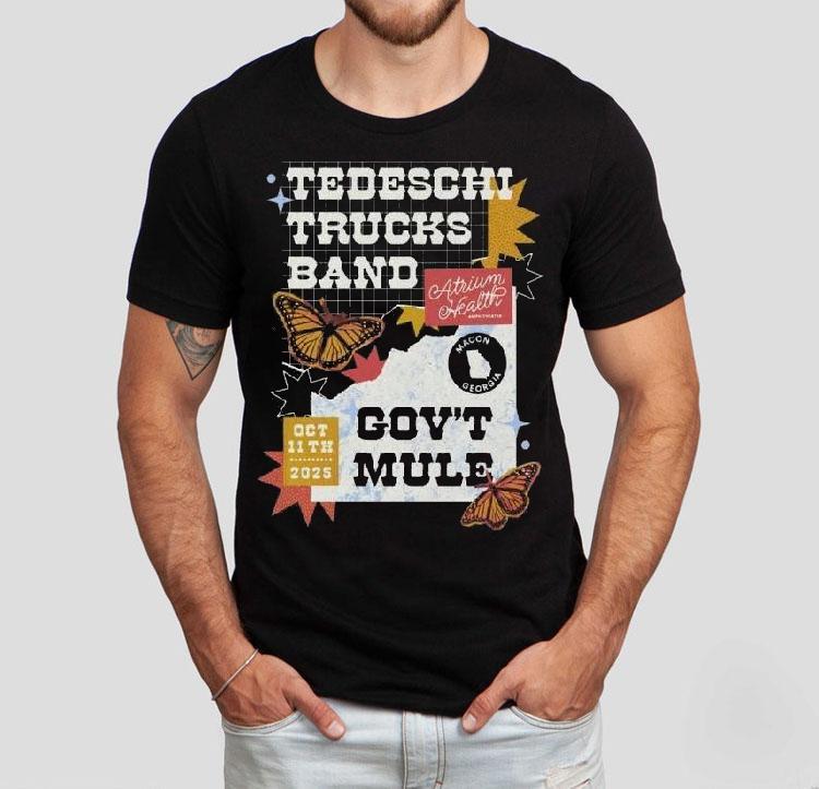 Tedeschi Trucks Band October 11 2025 Atrium Health Amphitheater, Macon Ga Shirt 4 Tedeschi Trucks Band October Atrium Health Amphitheater Macon Ga Tshirt