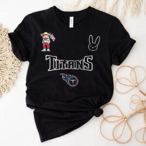 Tennessee Titans X Bad Bunny Super Bowl Signature Logo Tshirt