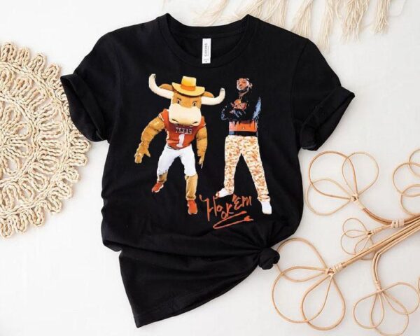 Texas Longhorns Bevo Hook Em Horns Shirt
