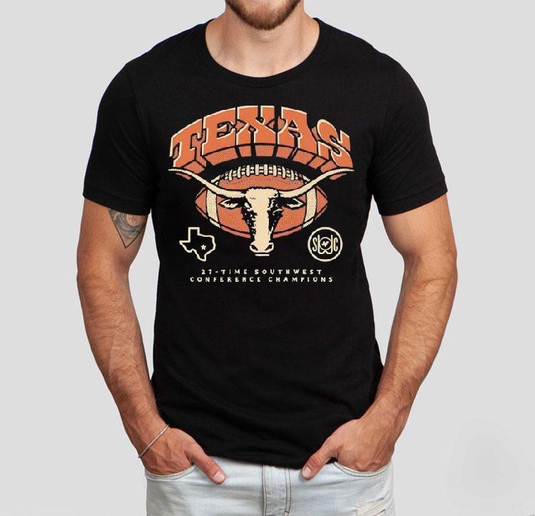 Texas Longhorns Homefield Bevo Time Southwest Conference Champions Shirt 4  Texas Longhorns Homefield Bevo Time Southwest Conference Champions Tshirt