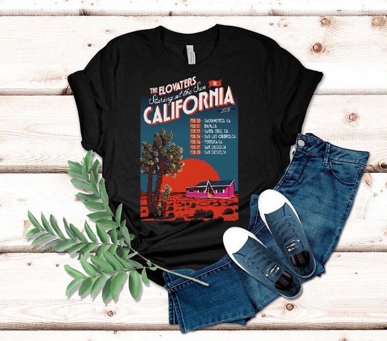 The Elovaters Fall Tour 2026 Staring At The Sun In California Dates Desert Shirt 4  The Elovaters Fall Tour  Staring At The Sun In California Dates Deser Tshirt