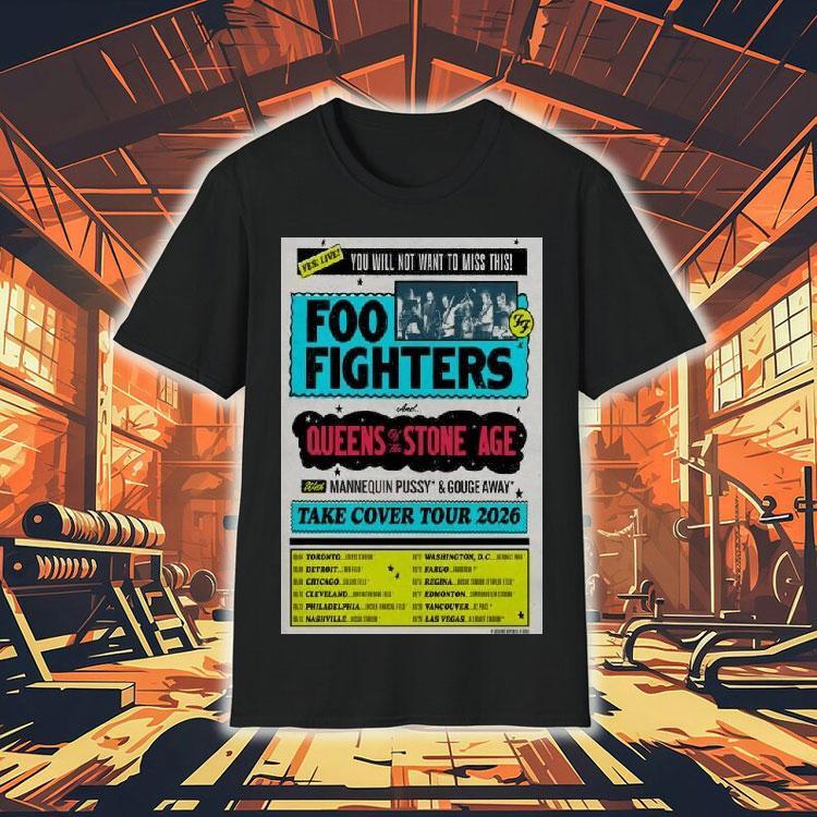 The Foo Fighters Announced Their Take Cover Tour 2026 Shirt 4  The Foo Fighters Announced Their Take Cover Tour  Tshirt
