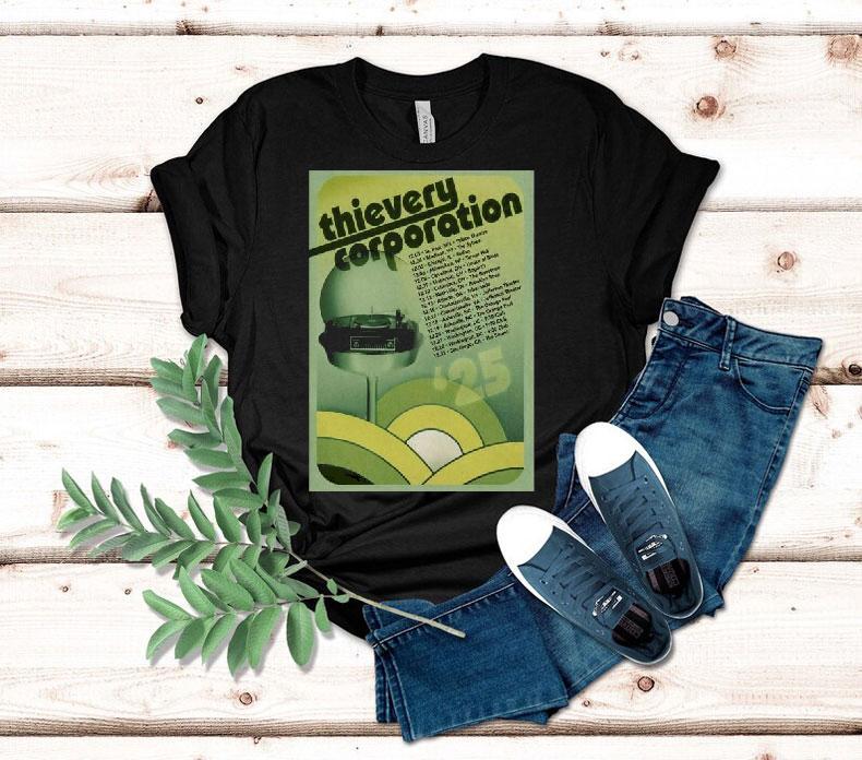 Thievery Corporation Midwest And South American 2025 Tour Shirt 4  Thievery Corporation Midwest And South American  Tour Tshirt