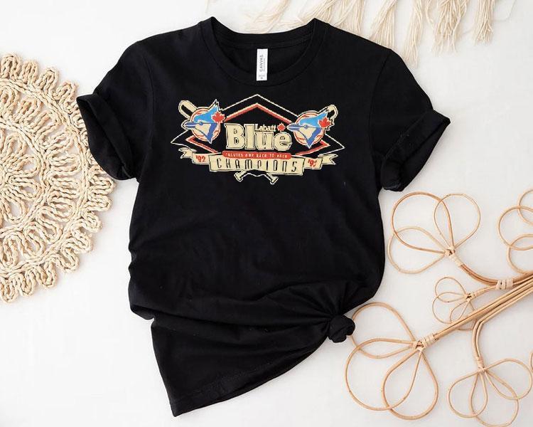 Toronto Blue Jays Labatt Blue 92 93 Salutes Our Back To Back Champions Shirt 4 Toronto Blue Jays Labatt Blue Salutes Our Back To Back Champions Tshirt