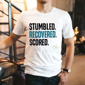 Trevor Lawrence Jacksonville Jaguars Stumbled Recovered Scored Signature Shirt