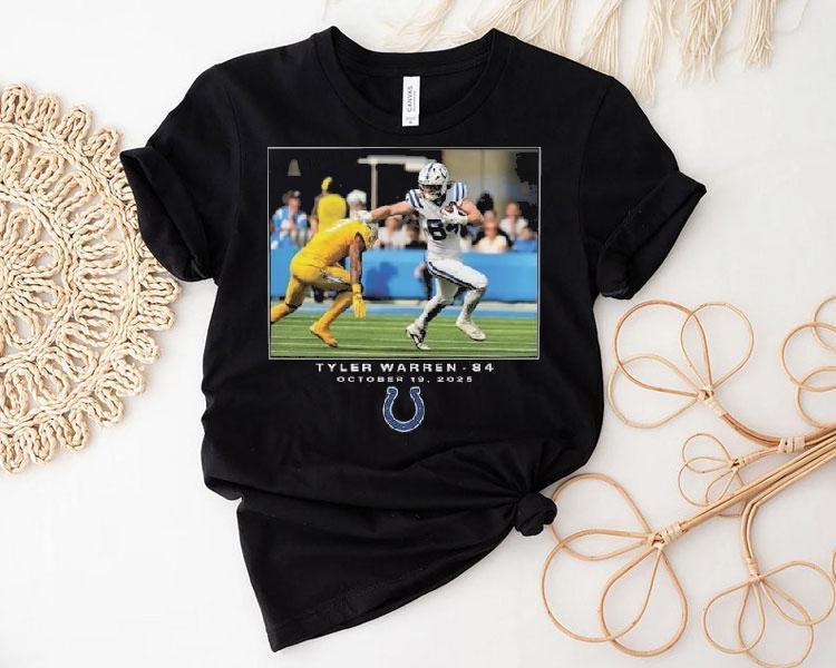 Tyler Warren Indianapolis Colts Nfl Flash Features Week 7 Shirt 4 Tyler Warren Indianapolis Colts Nfl Flash Features Week Tshirt