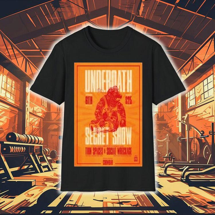 Underoath At Crowbar In Tampa, Fl On October 6 2025 Tour Shirt 4  Underoath At Crowbar In Tampa Fl On October   Tour Tshirt